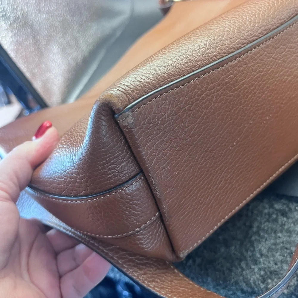 Coach Brown Leather Shoulder Bag - Picture 6 of 10